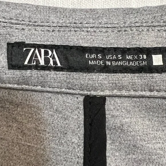 Zara Men's Blazer Gray Two Button Size Small /38R Sport Coat - Picture 5 of 11